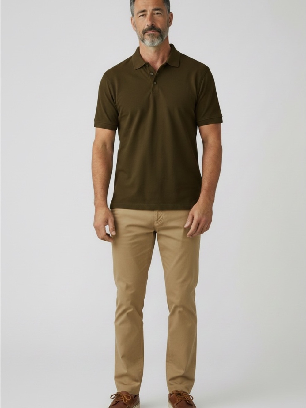 Tommy Bahama Brown Silk Blend Polo Shirt